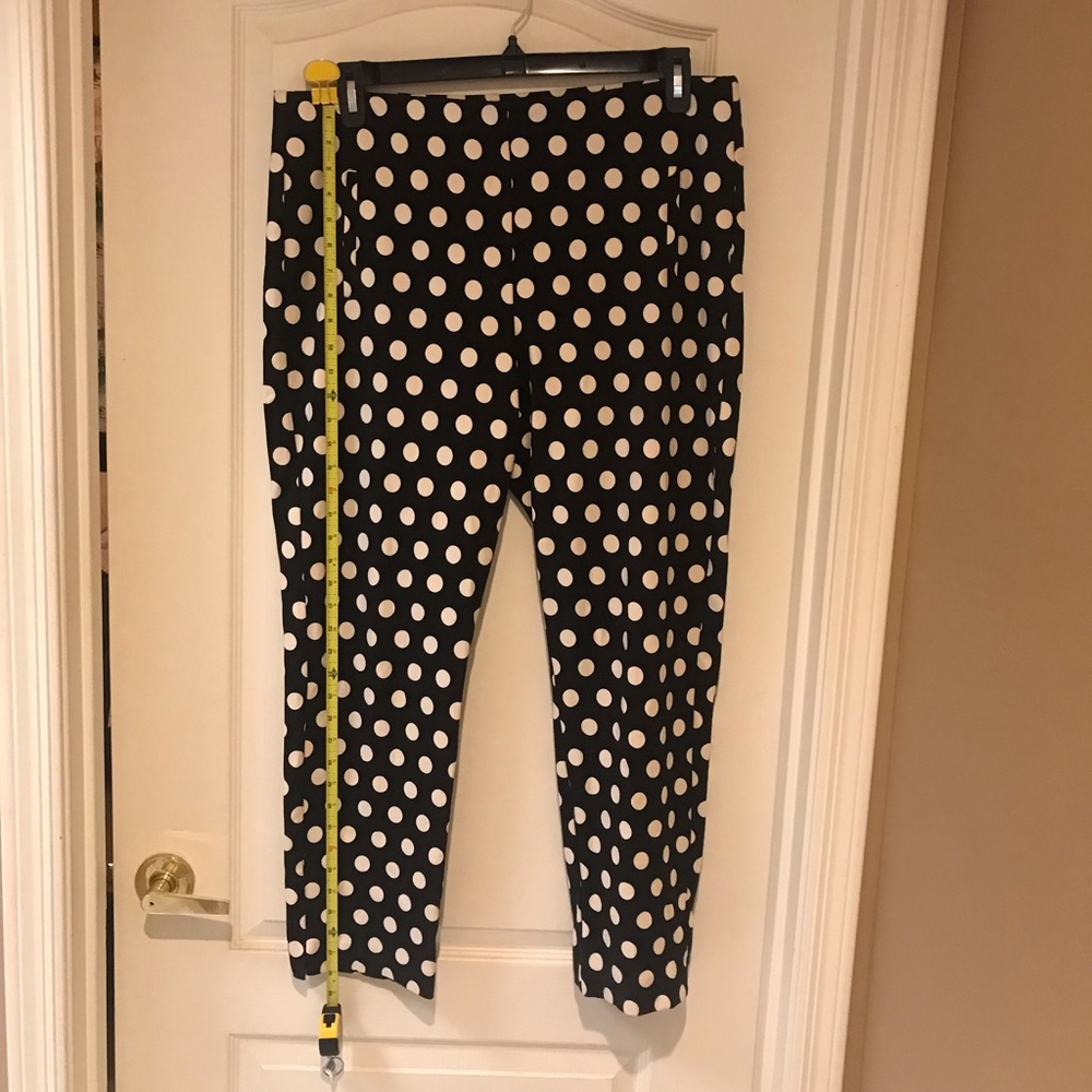 Chico’s black and white polka dot pants size 2.5 pull on